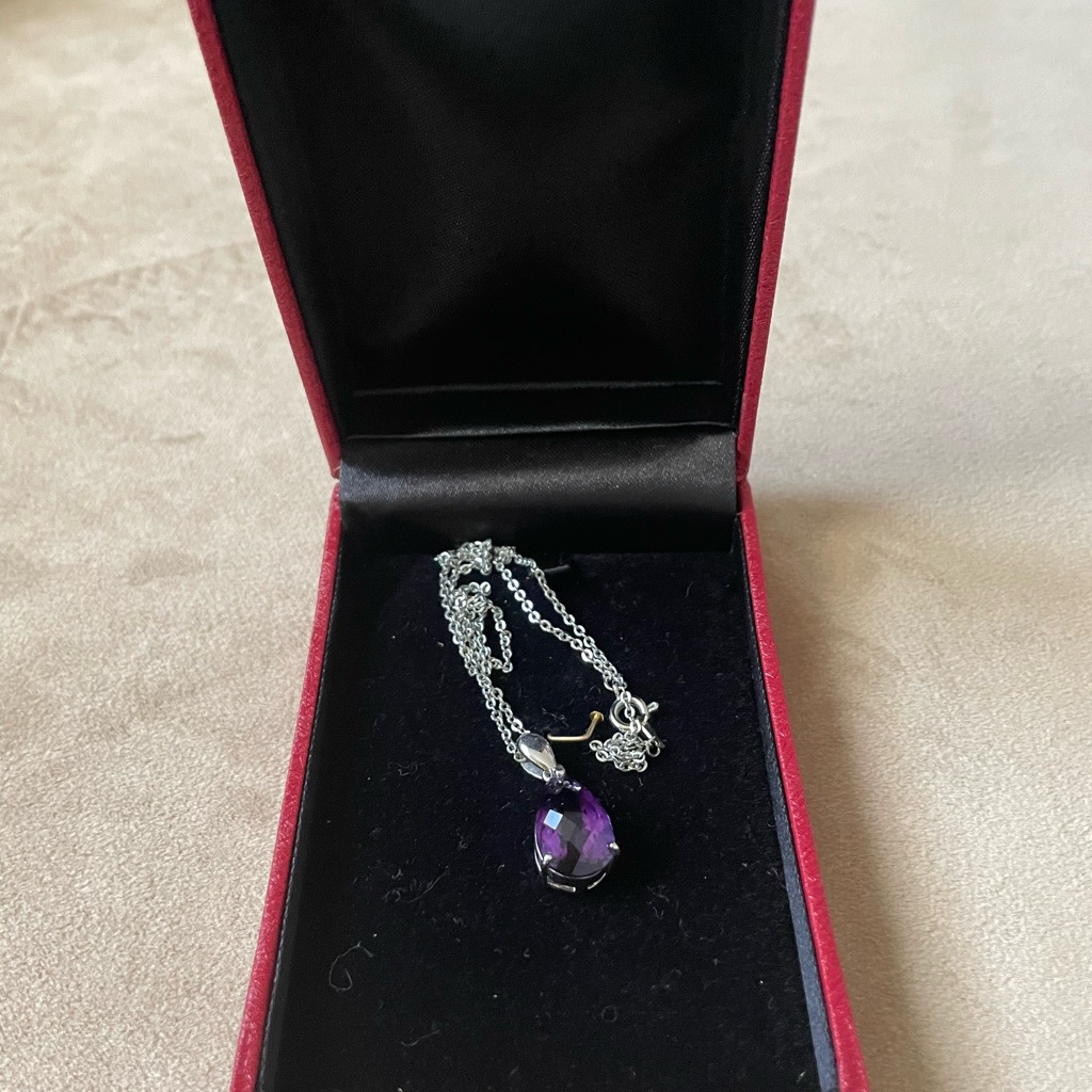 Amerthyst Necklace 25$